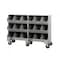 Little Giant Mobile Storage Bins - 15"D x 64"W, 4 Opening per Level MS415646PH - alternate 2